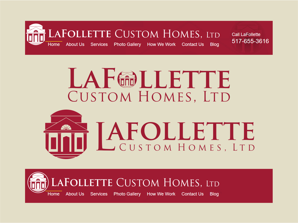 Logo Design by andiacos for LaFollette Custom Homes, Ltd. | Design #10449401