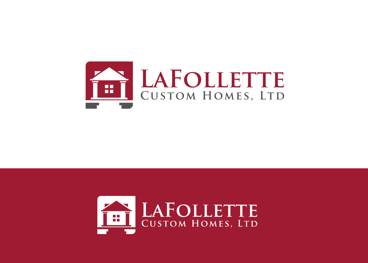 Logo-Design von BehindSymbols für LaFollette Custom Homes, Ltd. | Design #10568514