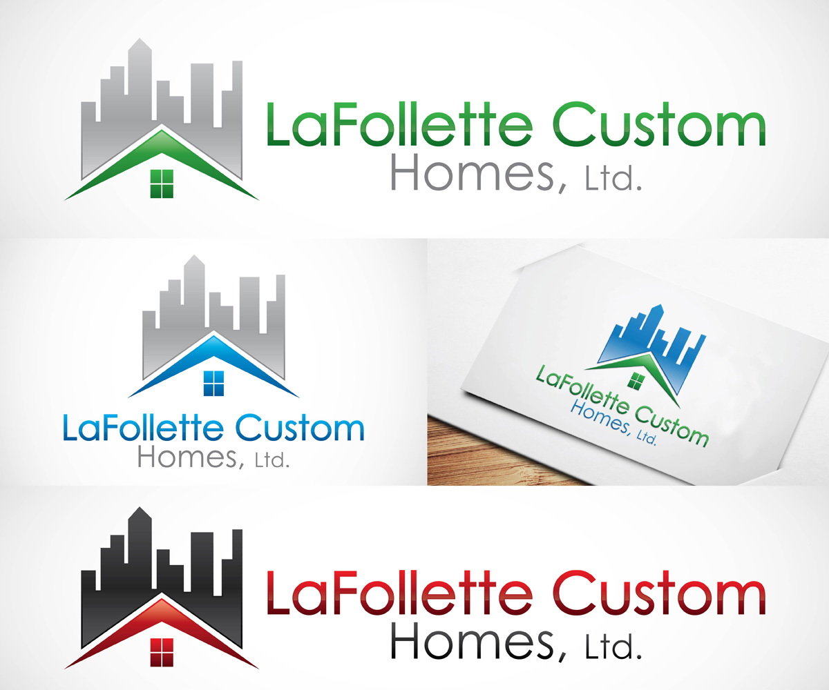 Logo Design by Mars Multimedia for LaFollette Custom Homes, Ltd. | Design #10456553