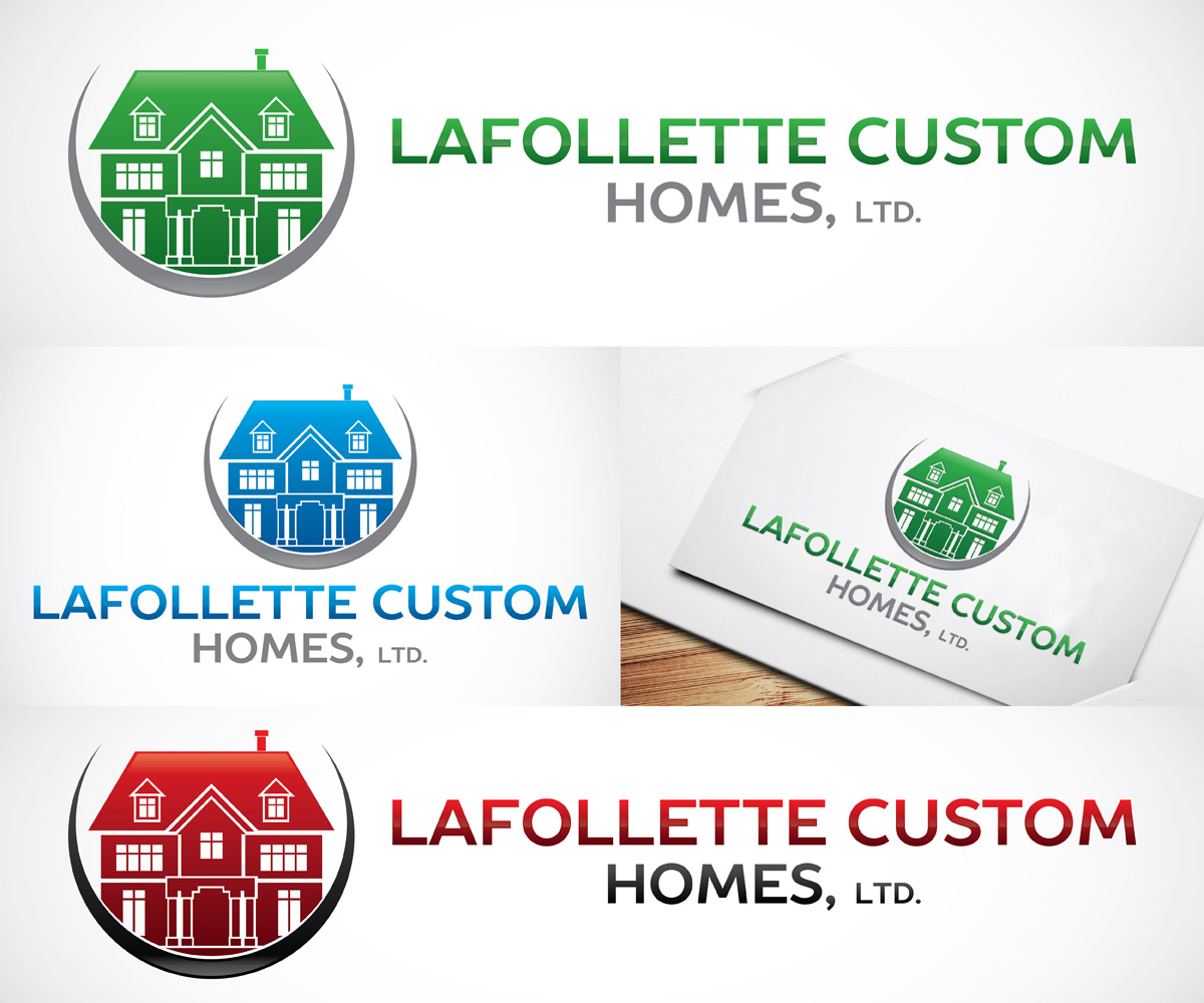 Logo Design by Mars Multimedia for LaFollette Custom Homes, Ltd. | Design #10529381
