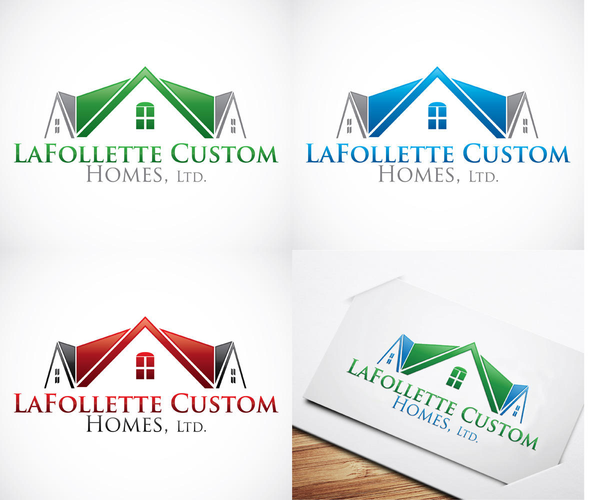 Logo Design by Mars Multimedia for LaFollette Custom Homes, Ltd. | Design #10529382