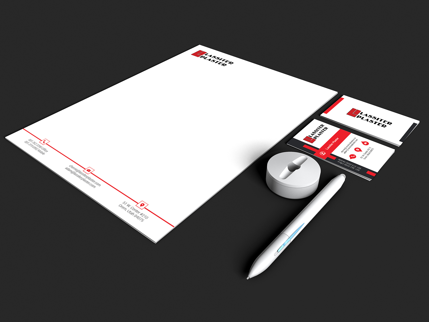 Schreibwaren-Design von akriti für Lassiter Plaster | Design #10416838