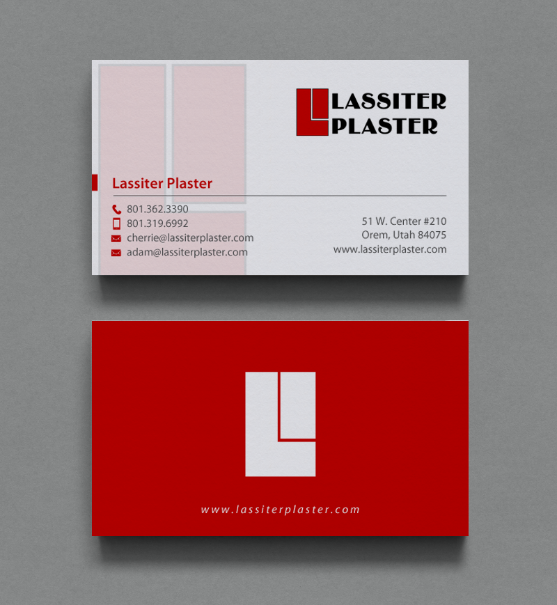 Stationery Design by chandrayaan.creative for Lassiter Plaster | Design #10420964
