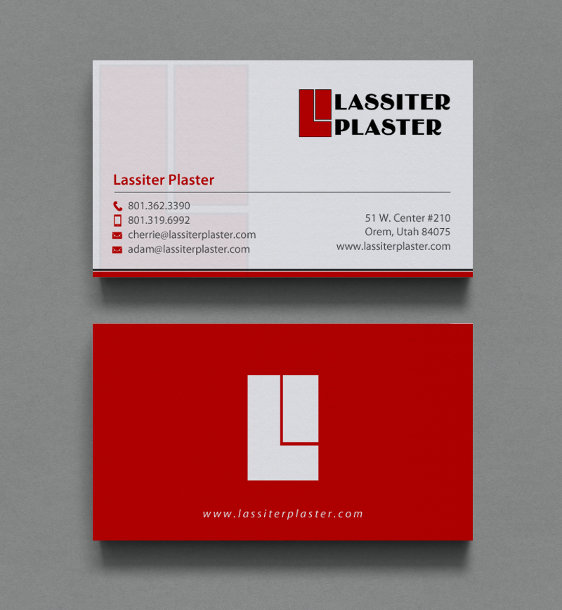 Stationery Design by chandrayaan.creative for Lassiter Plaster | Design #10420967
