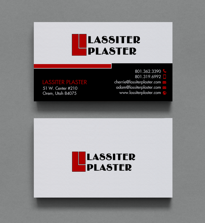 Stationery Design by chandrayaan.creative for Lassiter Plaster | Design #10420969