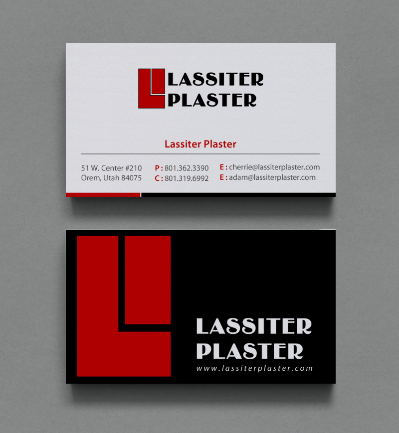 Stationery Design by chandrayaan.creative for Lassiter Plaster | Design #10420970