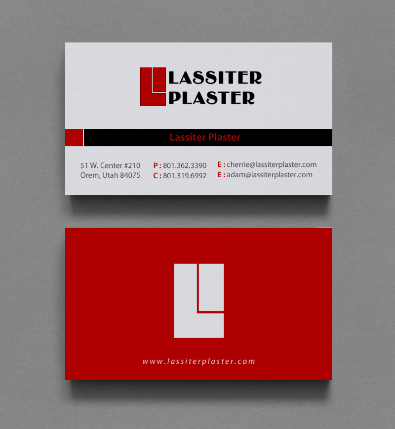 Stationery Design by chandrayaan.creative for Lassiter Plaster | Design #10420971