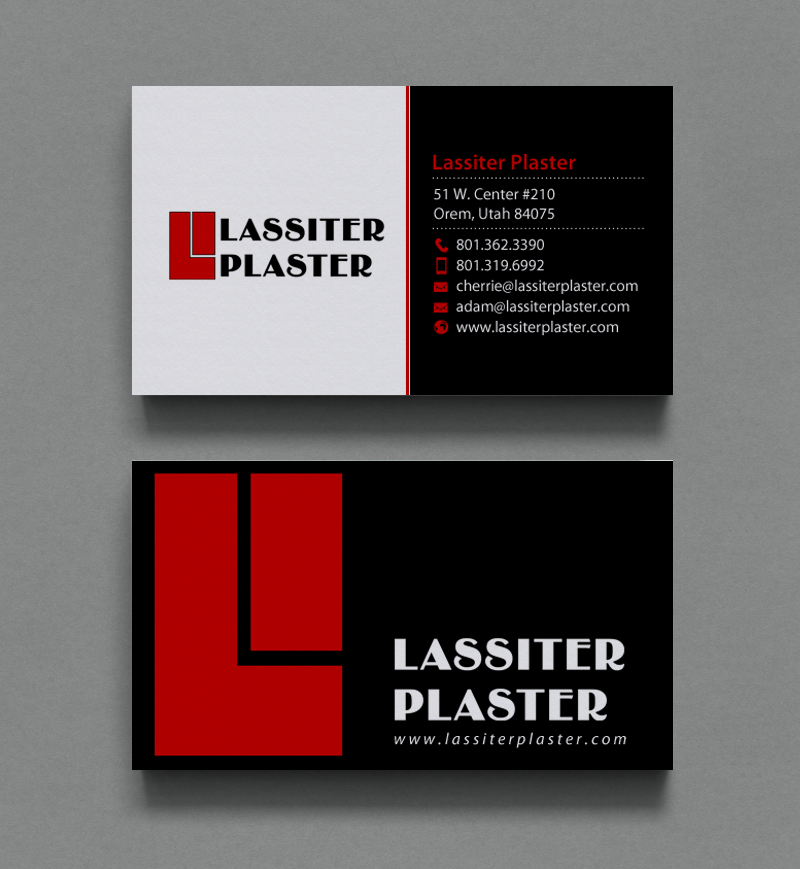Stationery Design by chandrayaan.creative for Lassiter Plaster | Design #10420975