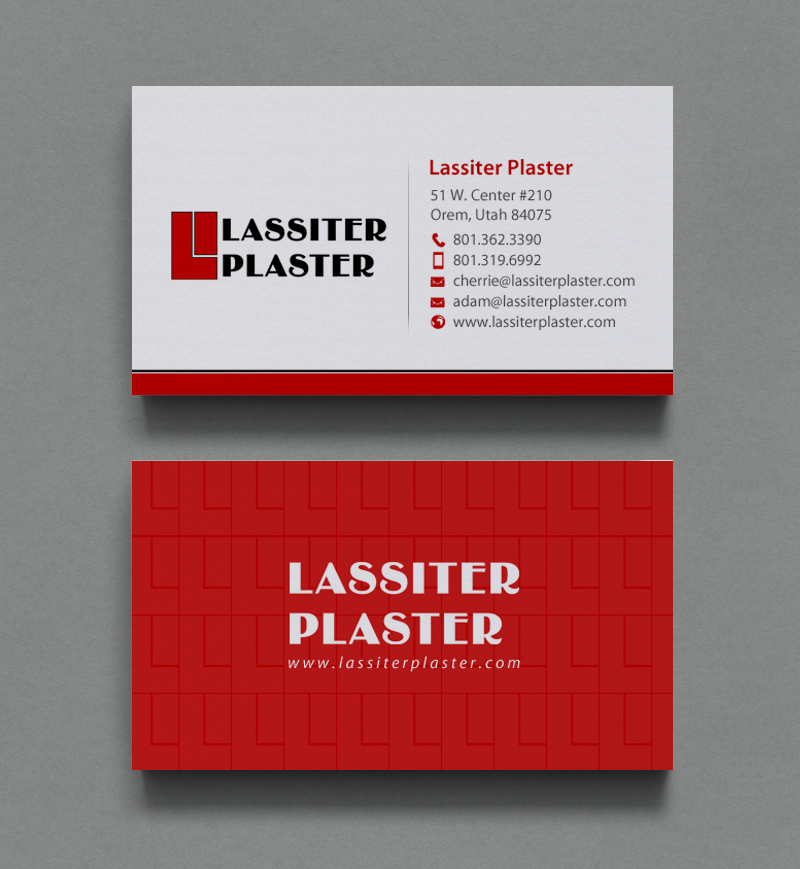 Stationery Design by chandrayaan.creative for Lassiter Plaster | Design #10423184