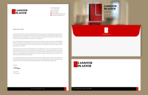 Schreibwaren-Design von chandrayaan.creative für Lassiter Plaster | Design: #10423867