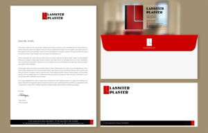 Schreibwaren-Design von chandrayaan.creative für Lassiter Plaster | Design: #10423870