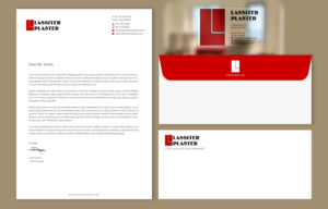 Schreibwaren-Design von chandrayaan.creative für Lassiter Plaster | Design: #10429723