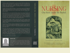 NURSING: OUT FROM UNDER THE BUSHEL  | Book Cover Design by LeonFX