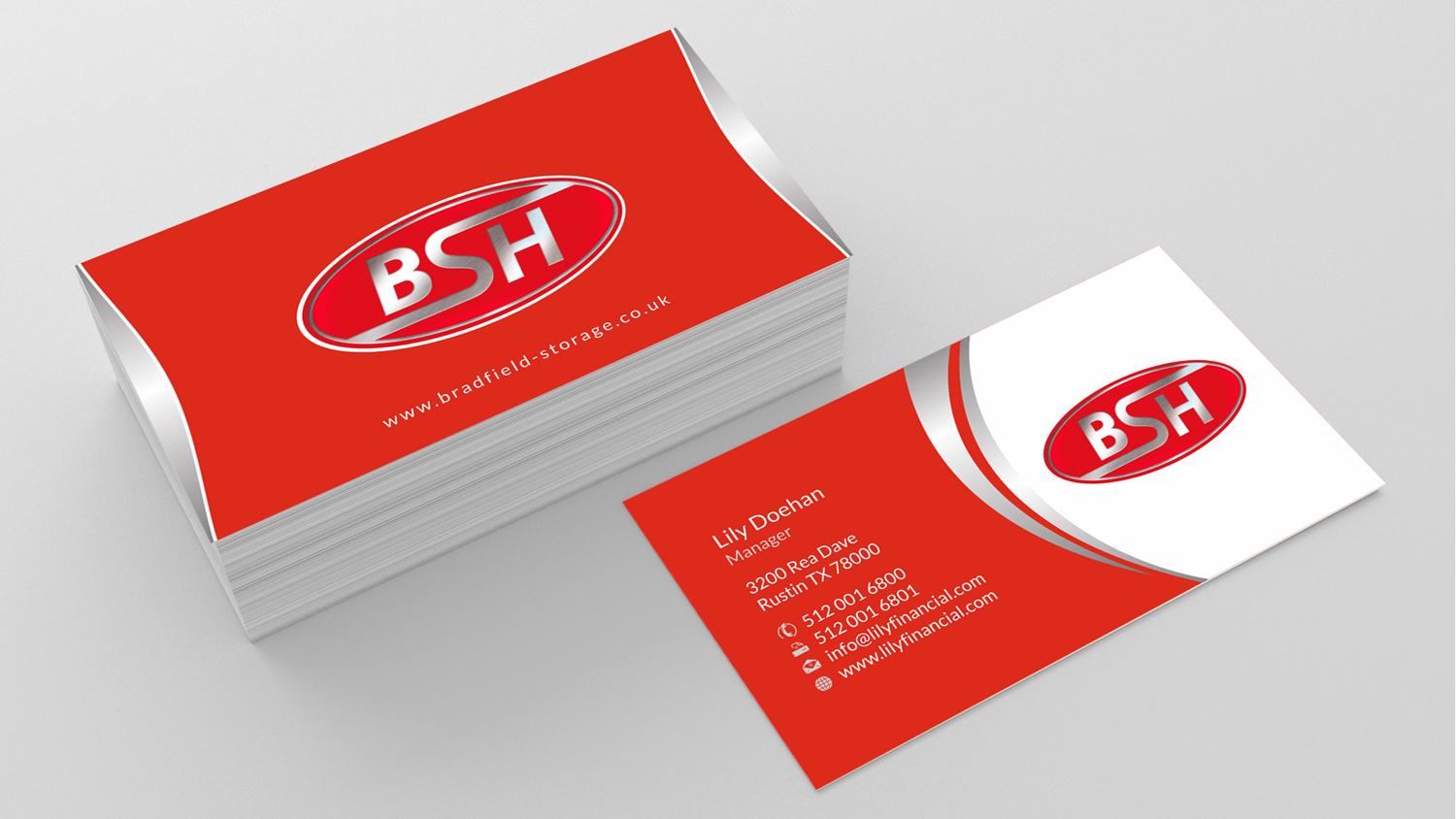 Diseño de Tarjeta de Presentación por SKYdesign para Bradfields | Diseño #10457092