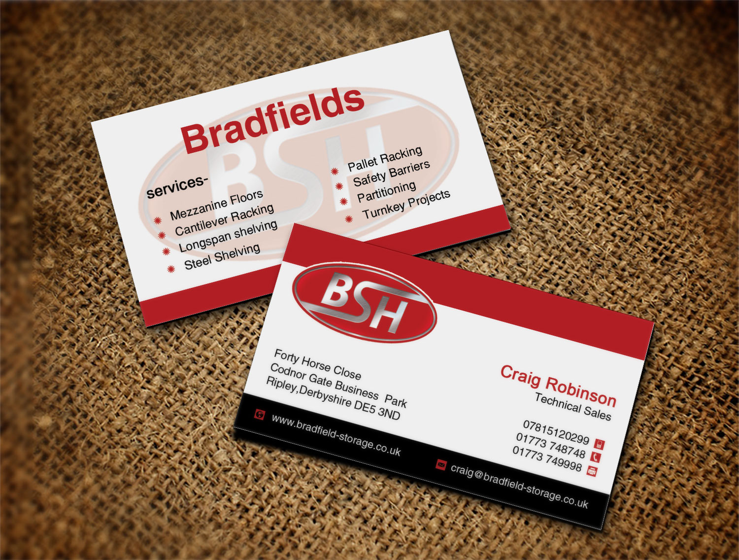 Business Card Design by Lanka Ama for Bradfields | Design #10453343