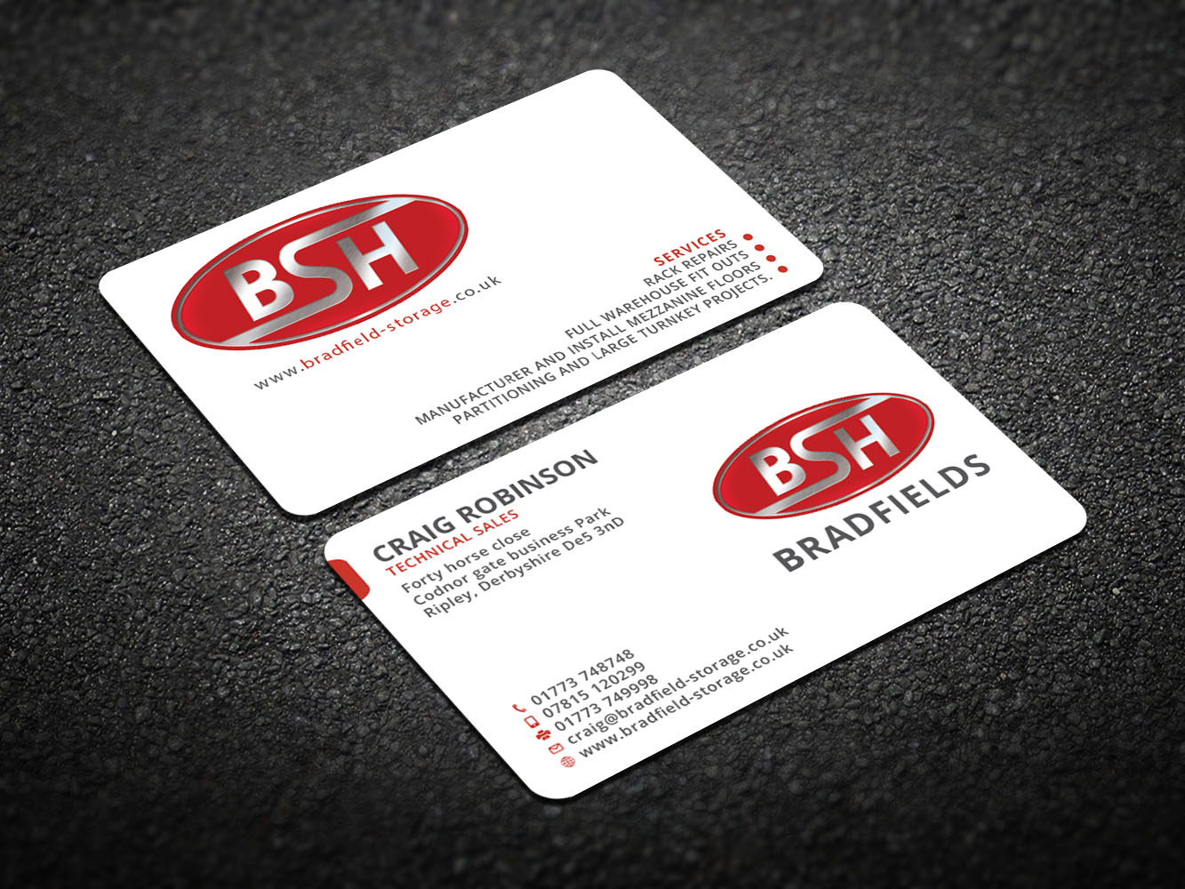 Business Card Design by Verified artistry for Bradfields | Design #10464752