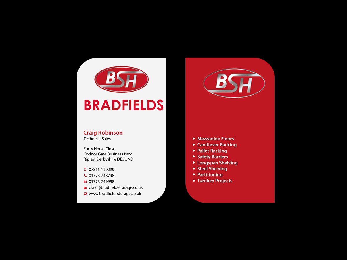 Visitenkarten-Design von Creations Box 2015 für Bradfields | Design #10458757