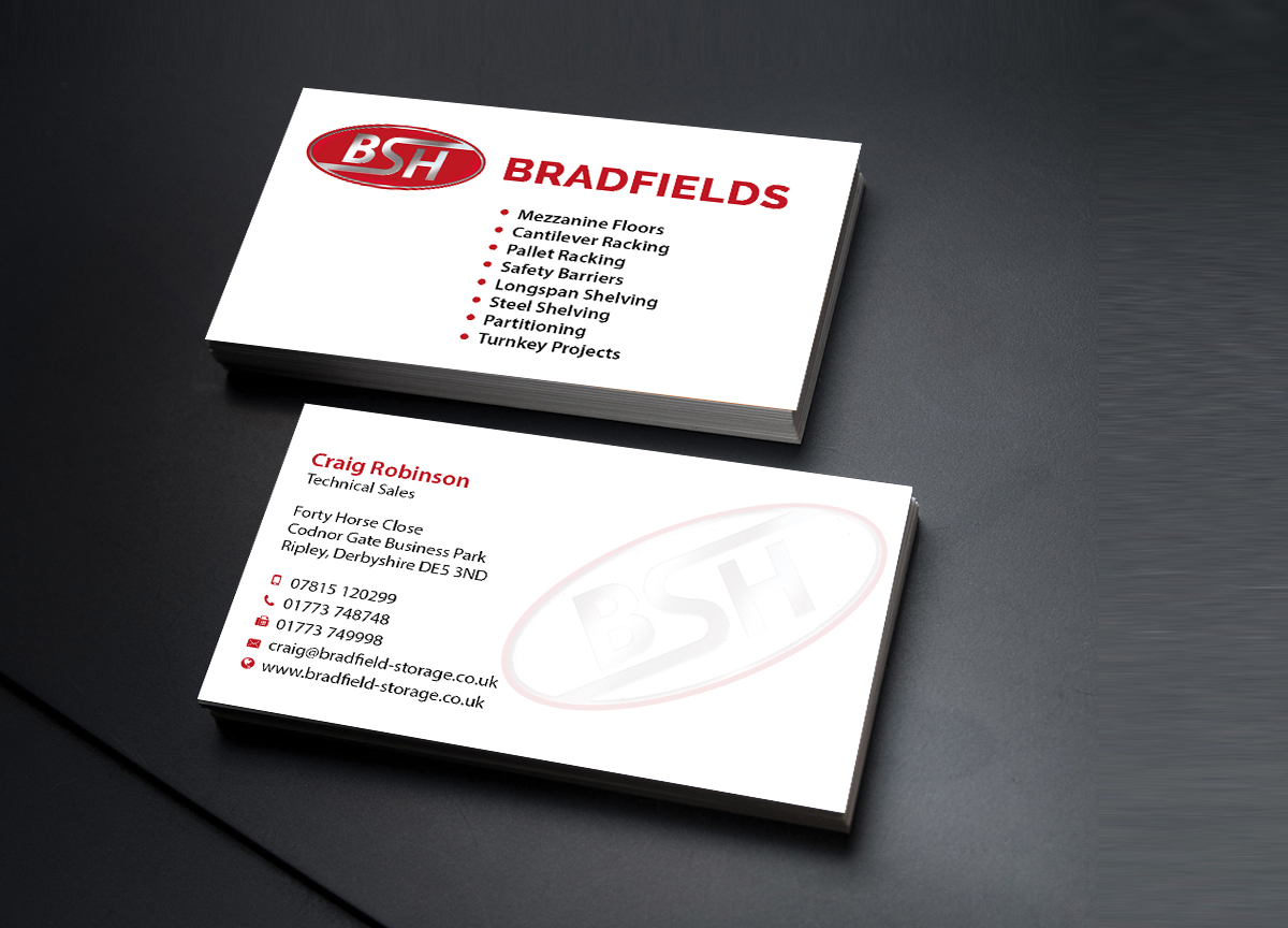 Visitenkarten-Design von Creations Box 2015 für Bradfields | Design #10458761