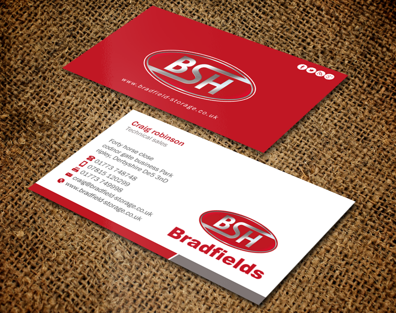 Visitenkarten-Design von Brand aid für Bradfields | Design #10457236