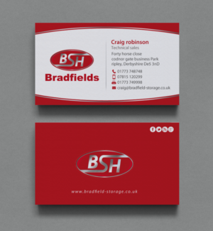 Business Card Design by chandrayaan.creative for Bradfields | Design #10487352