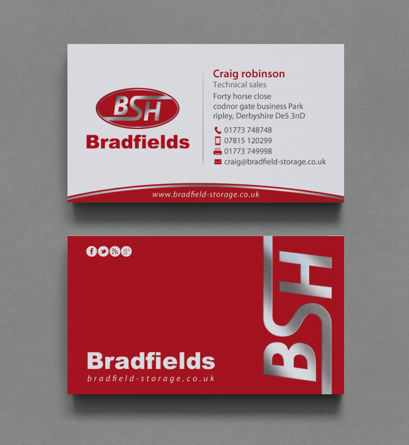 Business Card Design by chandrayaan.creative for Bradfields | Design #10487355