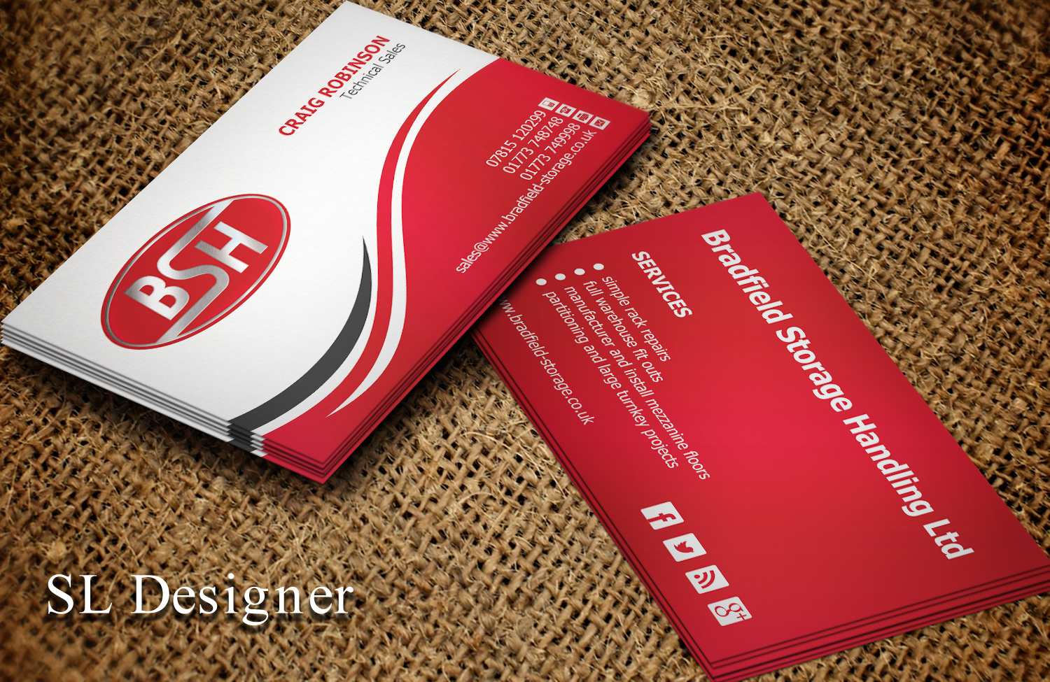 Visitenkarten-Design von SL Designer für Bradfields | Design #10450331