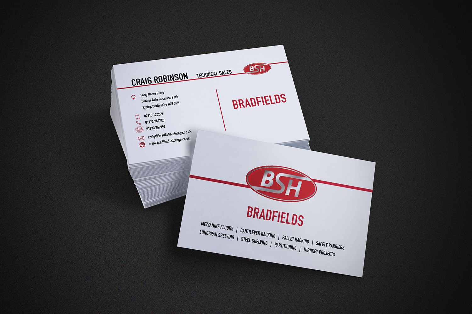 Diseño de Tarjeta de Presentación por Alpha pix para Bradfields | Diseño #10590615