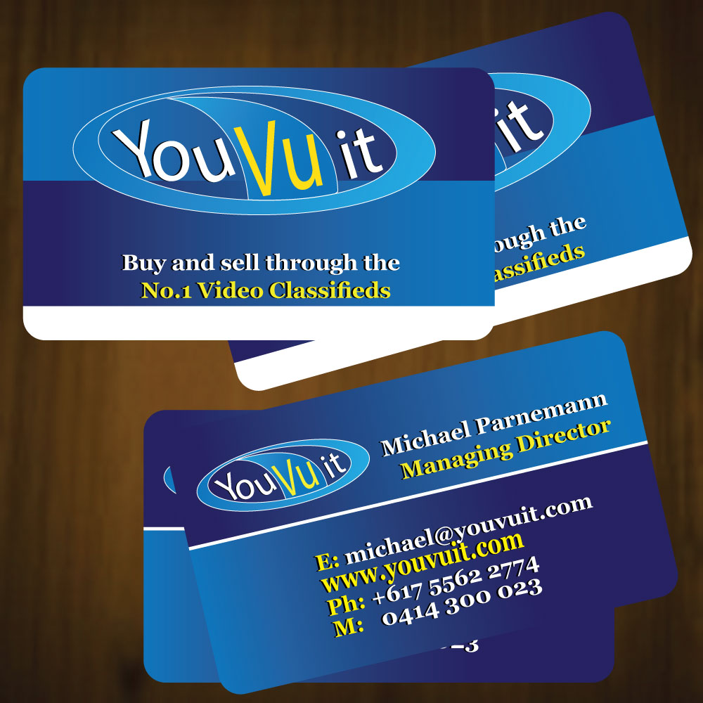 Business Card Design by arrowdesigners for You Vu It.com Pty Ltd | Design #2275530