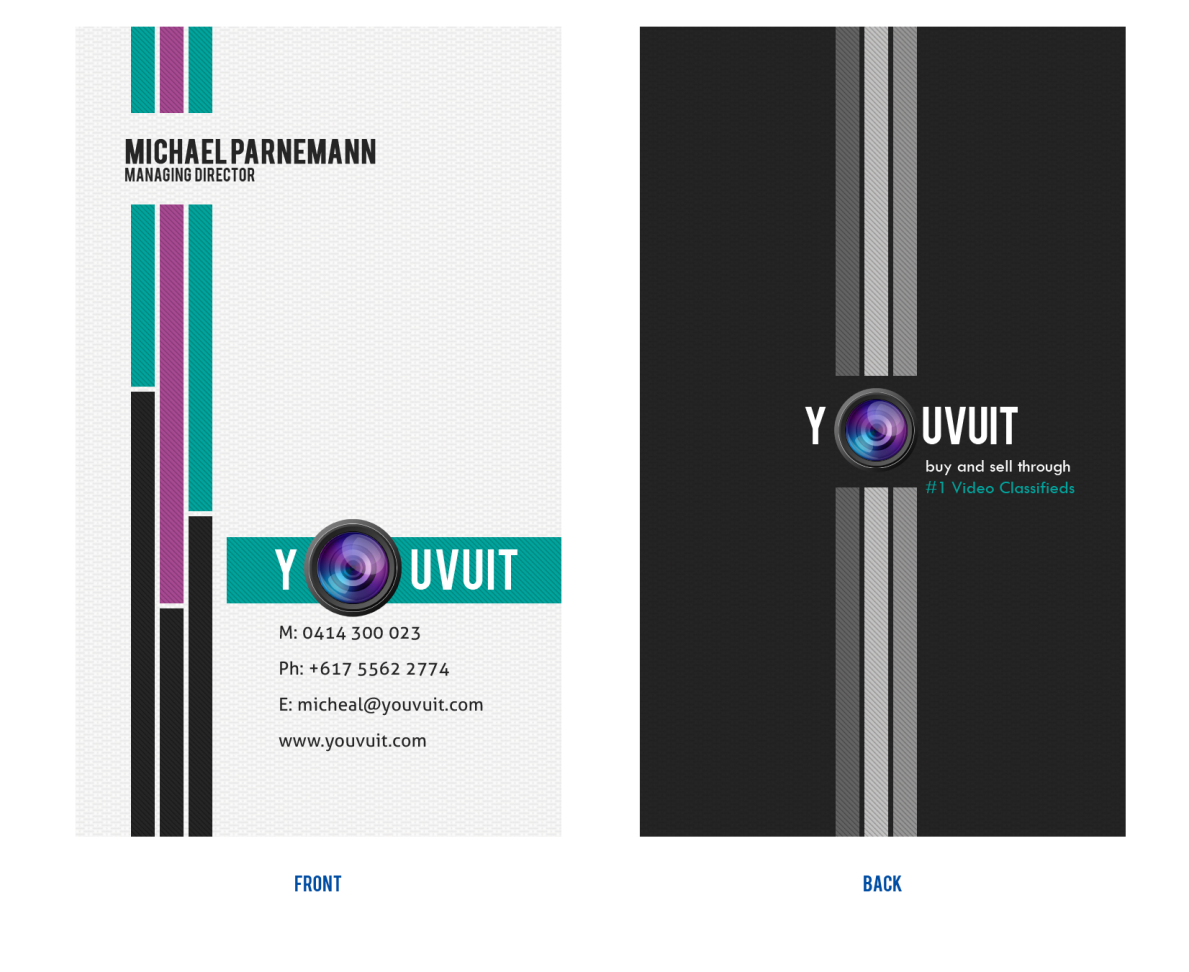 Business Card Design by CodeZ for You Vu It.com Pty Ltd | Design #2235546