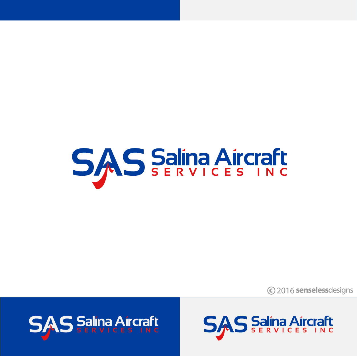 Logo Design by Senseless for Salina Aircraft Services Inc | Design #10431575
