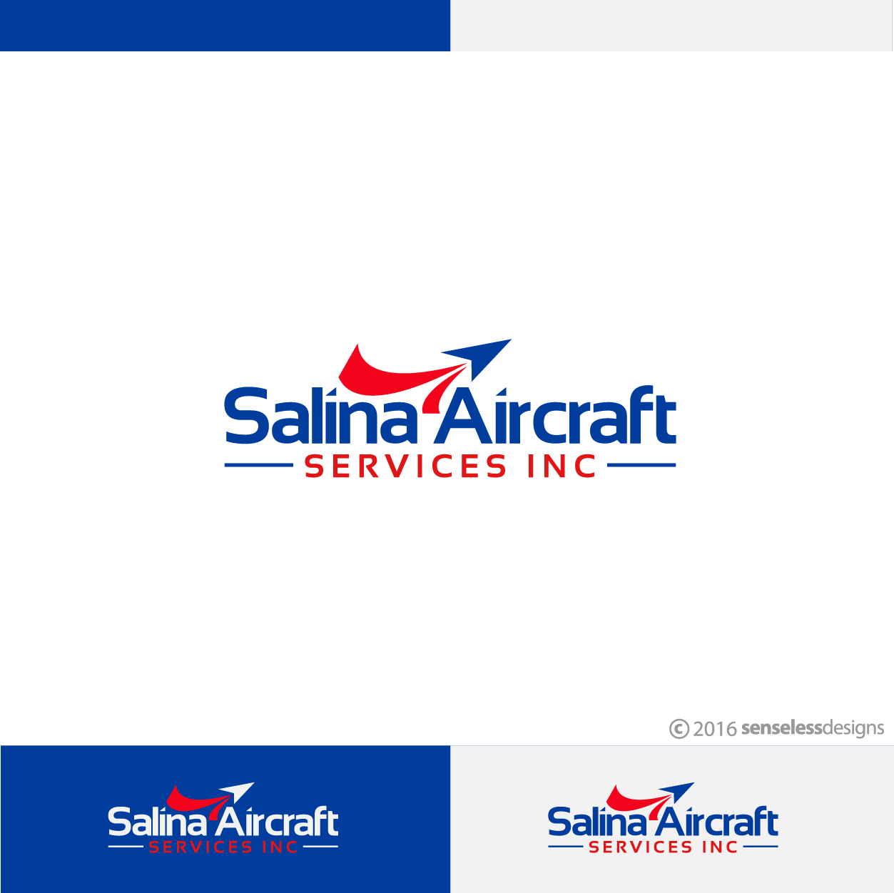 Logo Design by Senseless for Salina Aircraft Services Inc | Design #10431576