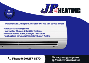 Postcard Design by Essam worlds Pen  for JP Heating Inc. | Design: #10483972