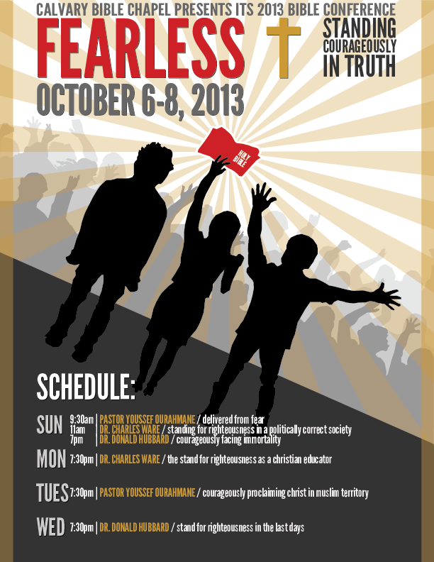 Flyer Design by danamir for Calvary Gospel Chapel | Design #2203803
