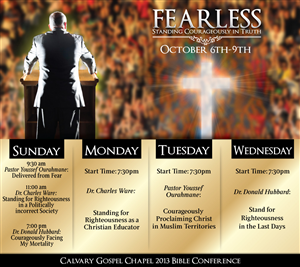 Flyer Design by JCR for Calvary Gospel Chapel | Design: #2252516