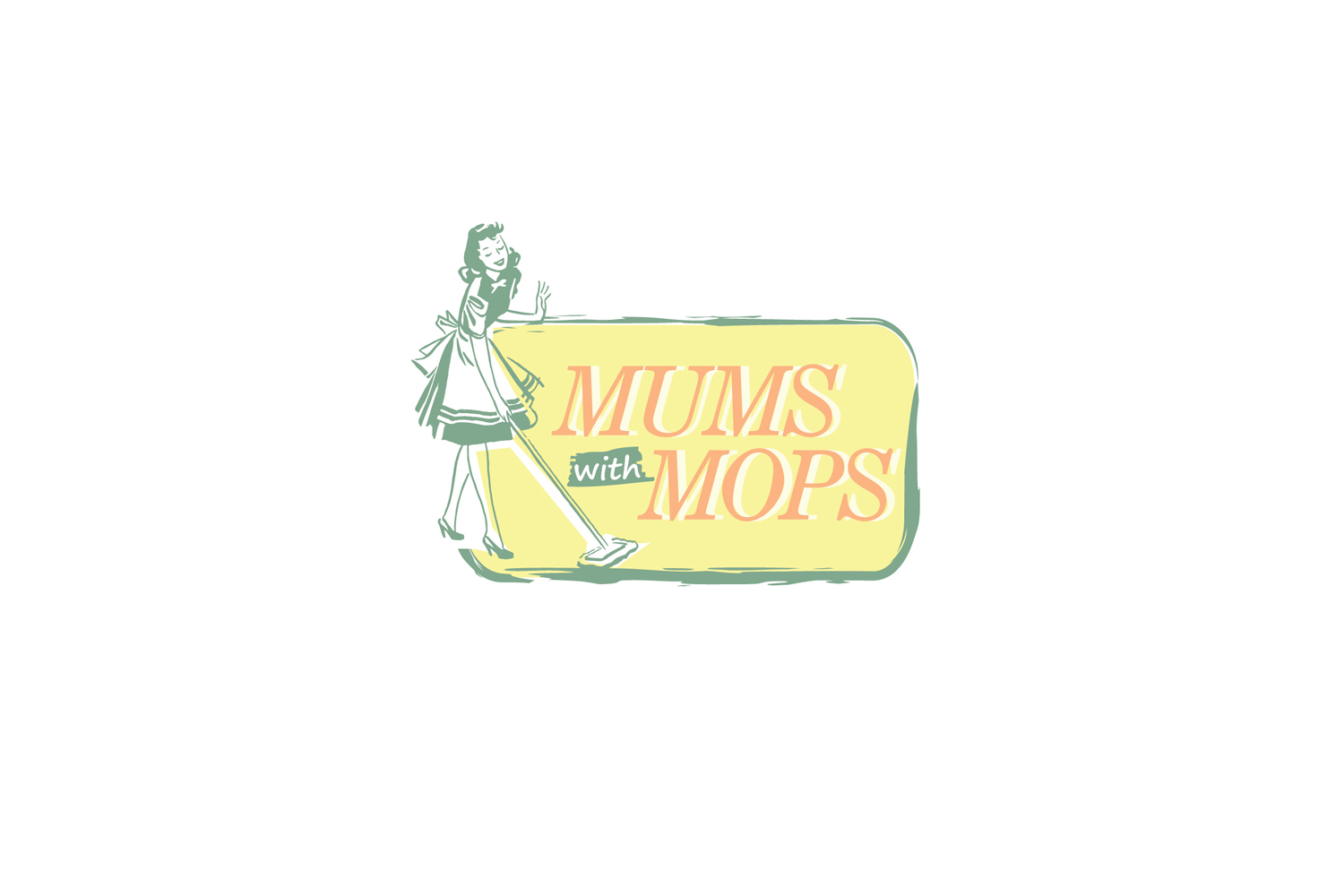Logo Design by Nitsuj for Mums with Mops | Design #452617