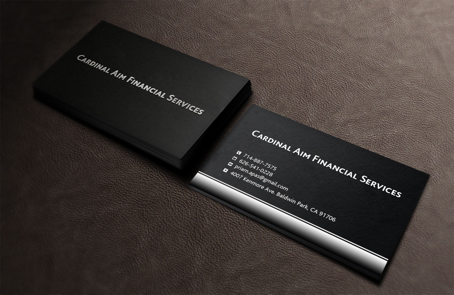 Business Card Design by Lanka Ama for Cardinal Aim Financial Services | Design #10456709