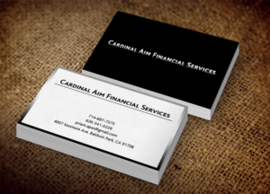 Diseño de Tarjeta de Presentación por Lanka Ama para Cardinal Aim Financial Services | Diseño: #10456711