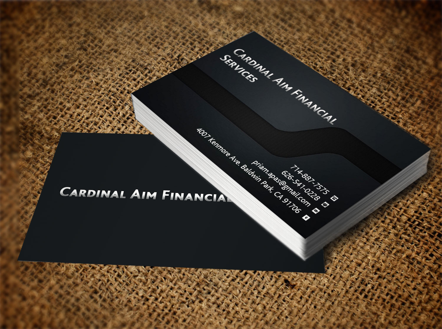 Business Card Design by Lanka Ama for Cardinal Aim Financial Services | Design #10456712
