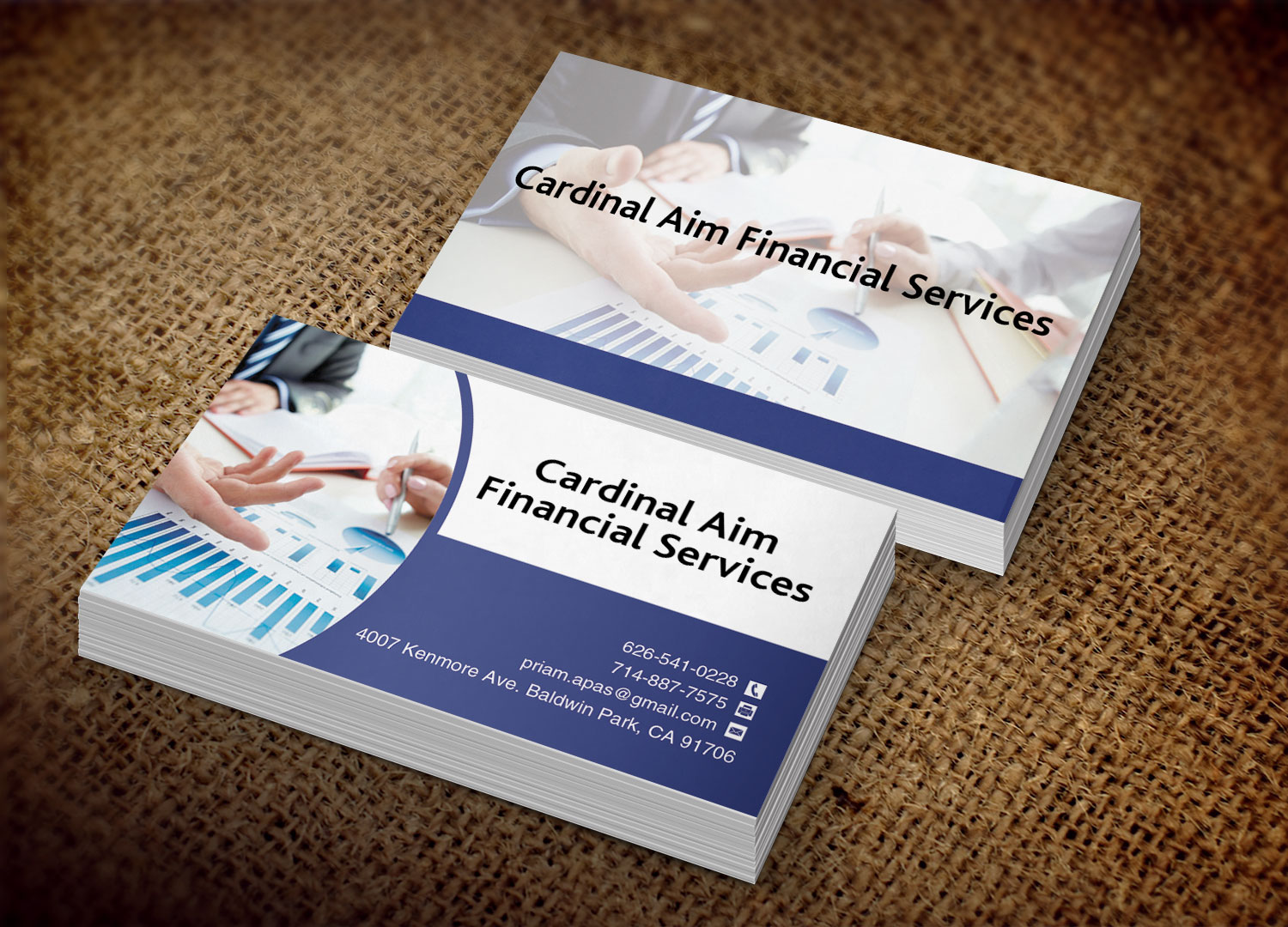 Business Card Design by Lanka Ama for Cardinal Aim Financial Services | Design #10456718