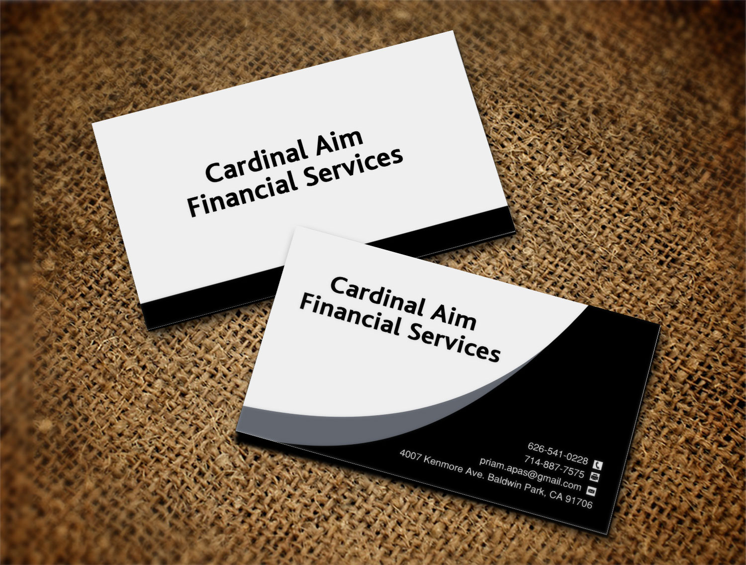 Business Card Design by Lanka Ama for Cardinal Aim Financial Services | Design #10456720