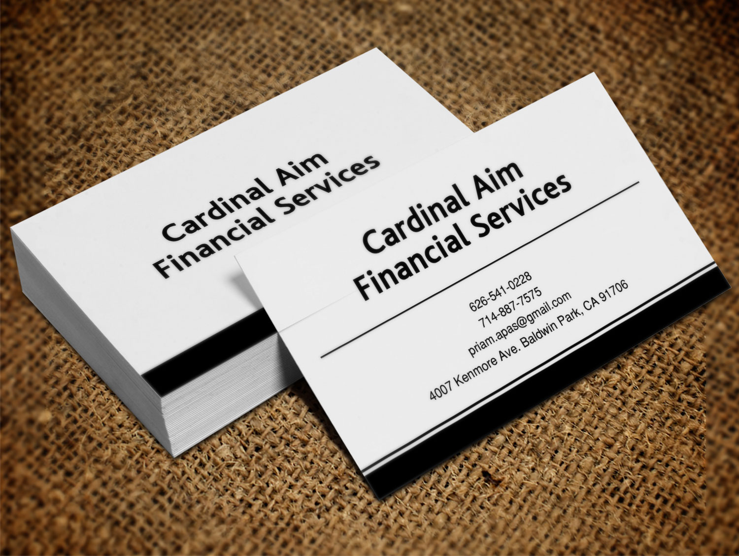 Business Card Design by Lanka Ama for Cardinal Aim Financial Services | Design #10456723