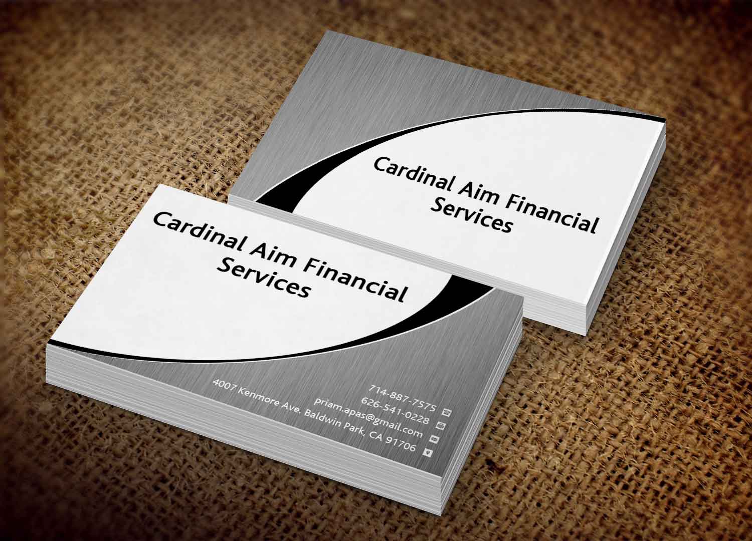 Business Card Design by Lanka Ama for Cardinal Aim Financial Services | Design #10459019