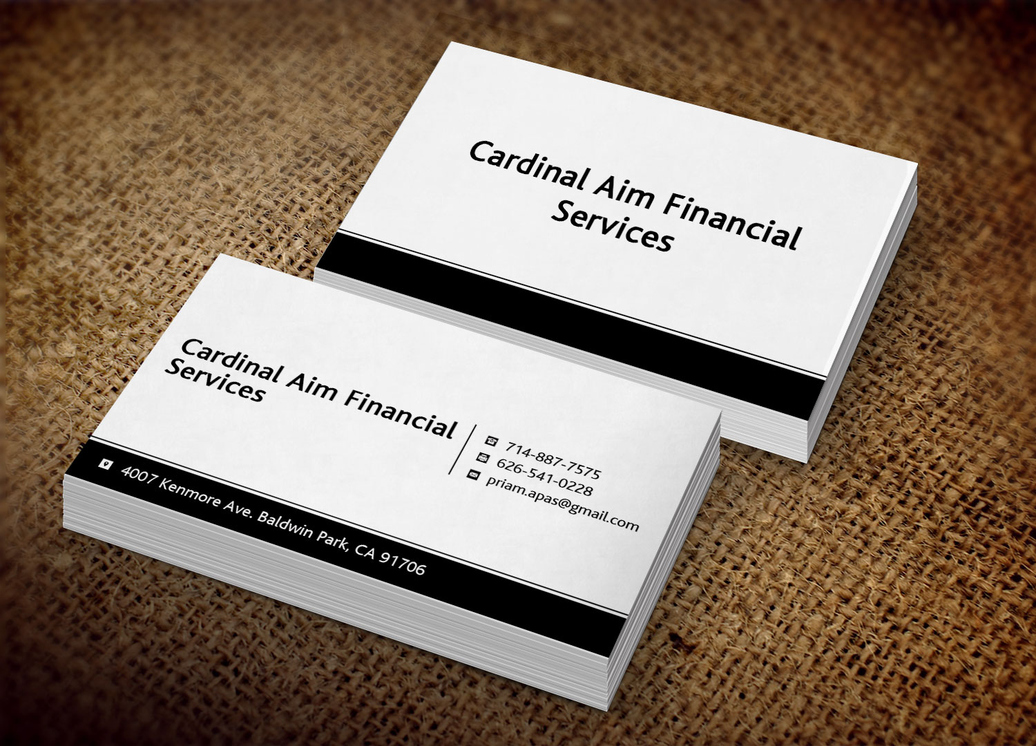 Business Card Design by Lanka Ama for Cardinal Aim Financial Services | Design #10459020