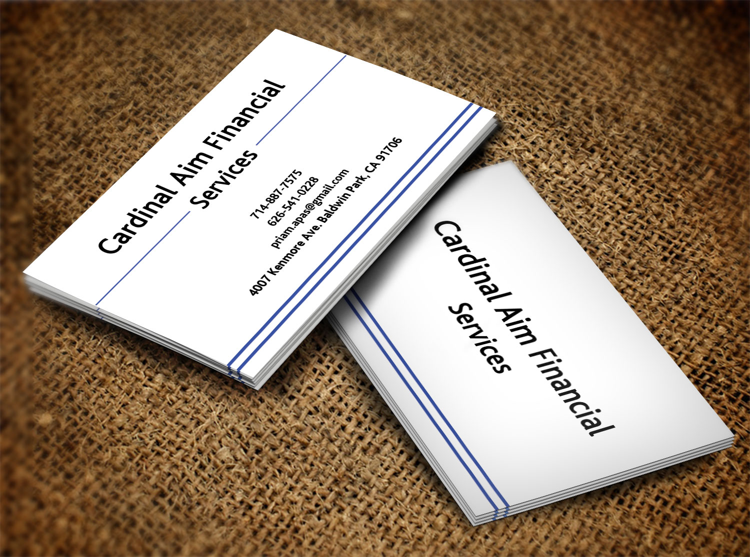 Business Card Design by Lanka Ama for Cardinal Aim Financial Services | Design #10459022