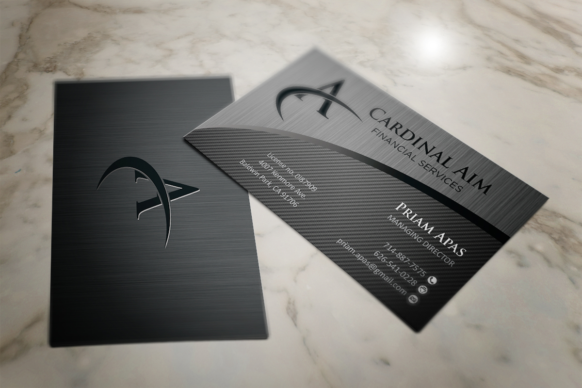Diseño de Tarjeta de Presentación por Grafactory para Cardinal Aim Financial Services | Diseño #10544658