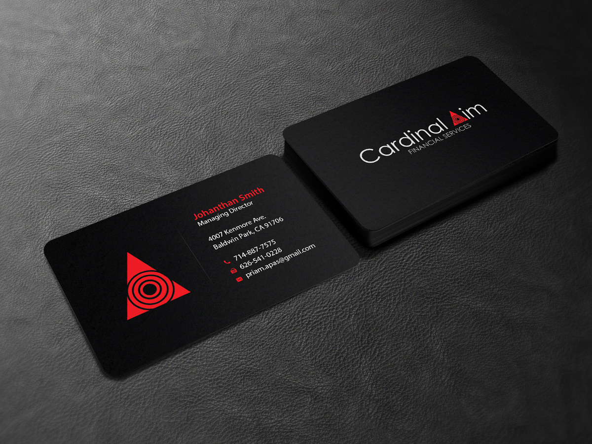 Visitenkarten-Design von Creations Box 2015 für Cardinal Aim Financial Services | Design: #10458788