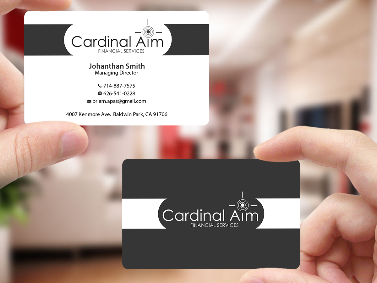 Visitenkarten-Design von Creations Box 2015 für Cardinal Aim Financial Services | Design #10458804