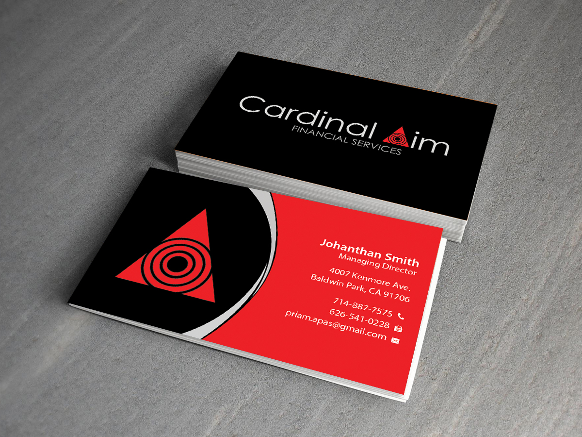 Diseño de Tarjeta de Presentación por Creations Box 2015 para Cardinal Aim Financial Services | Diseño #10458810