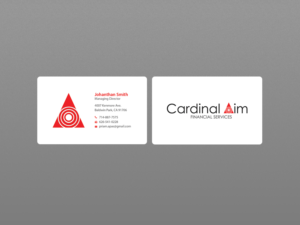 Visitenkarten-Design von Creations Box 2015 für Cardinal Aim Financial Services | Design: #10458815