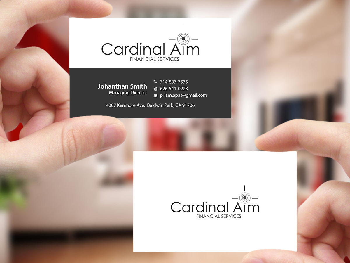 Diseño de Tarjeta de Presentación por Creations Box 2015 para Cardinal Aim Financial Services | Diseño #10458816
